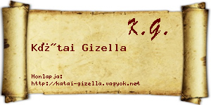 Kátai Gizella névjegykártya